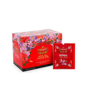 شاي عشبي بنكهة الورد والحامض مع الكركم شاي عشبي بنكهة الورد والحامض مع الكركم